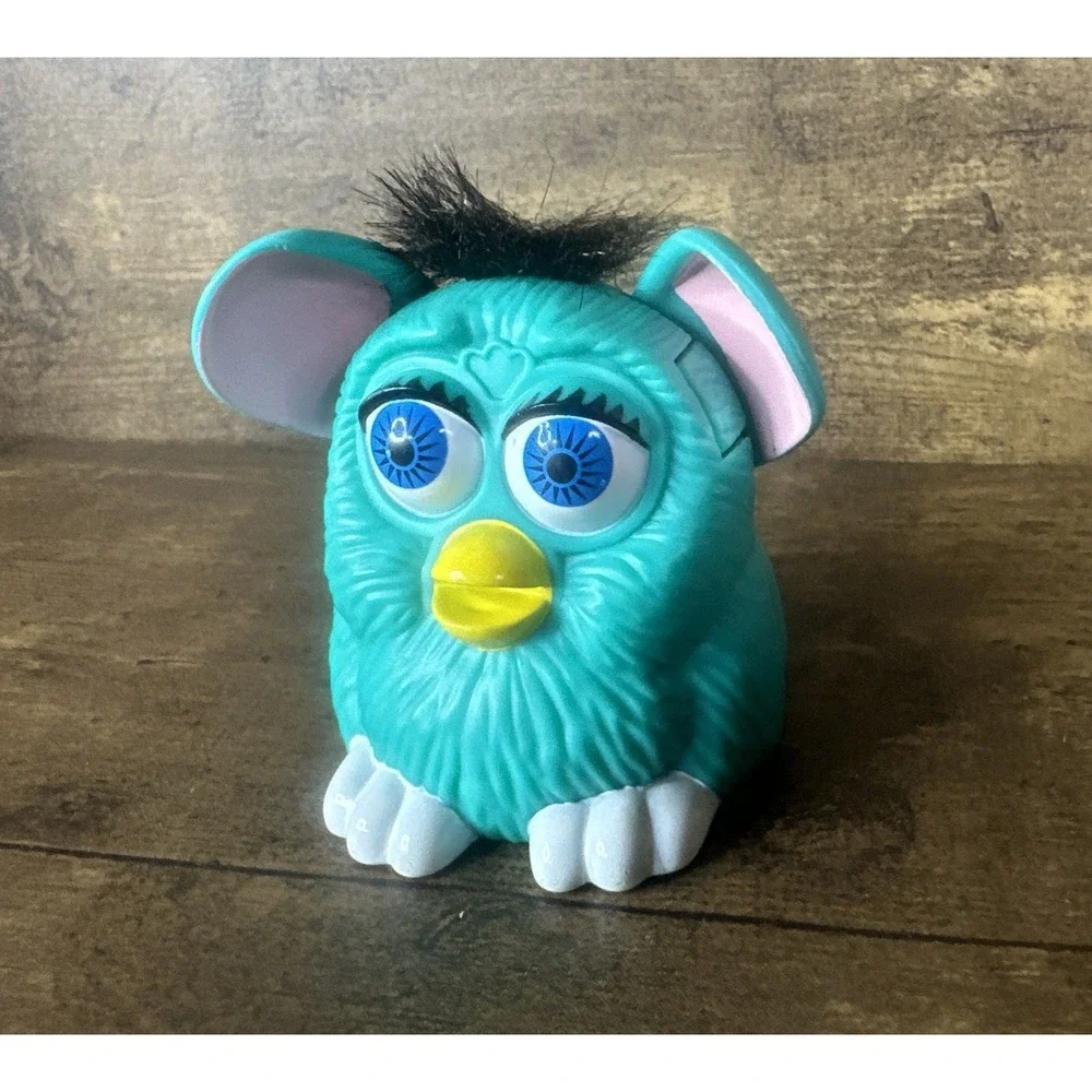 FURBY Vintage McDonald's 1998 Teal Happy Meal Toy Clean Fast And Safe Shipping - Picture 3 of 9